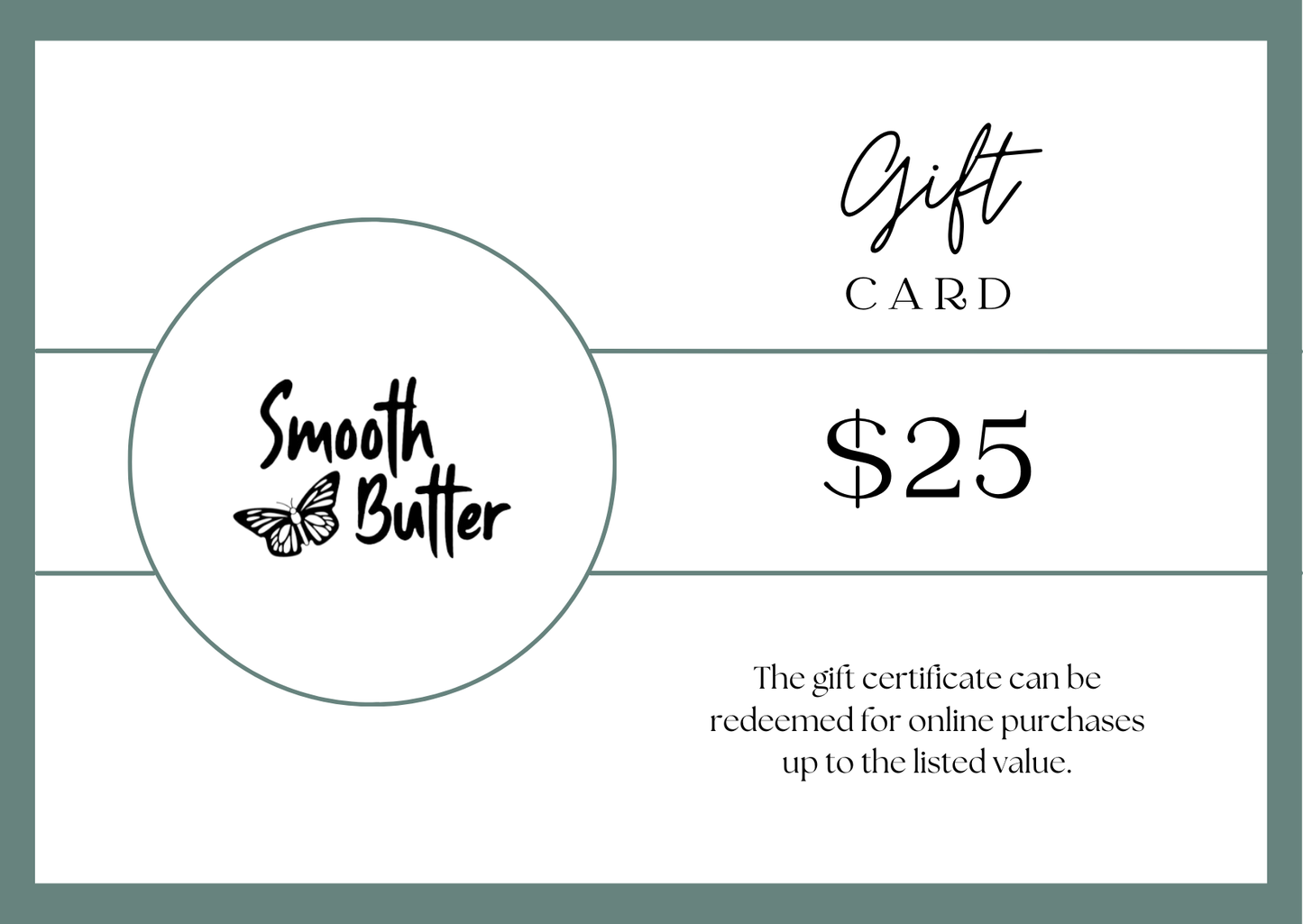 Smooth Butter Gift Card